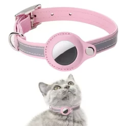 Leather Pet Adjustable Collars For Apple Airtag CNPC-IE-06