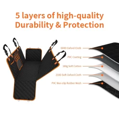 Alternative view of Pet Dog Seat Cover, Hammock Heavy Duty Scratch Resistant Anti Slip  CNPC-TA-04