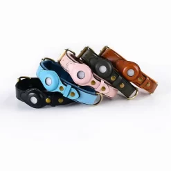 Alternative view of Leather Dog Collar Heavy Duty Dog Necklace For IPhone Airtag CNPC-IE-05