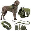 Tactical Dog Harness Leash Collar Belt CNPC-C-03