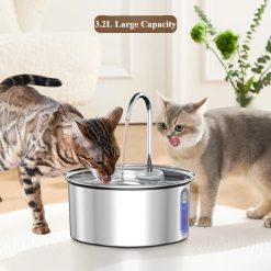 Alternative view of Automatic 3.2L Stainless Steel Cat Water Bowl CNPC-IF-17