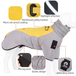 Alternative view of Winter Dog Clothes with Two Legs Hole CNPC-C-11
