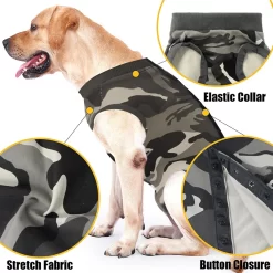 Alternative view of Dog Recovery Suit for Abdominal Wounds CNPC-PO-08